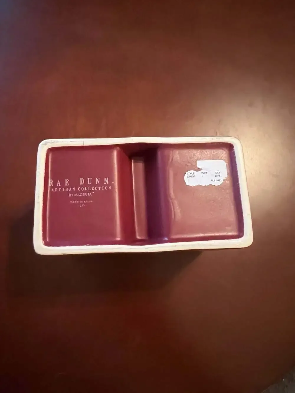 Rae Dunn Stuff Desk Organizer Bathroom Storage Ceramic Container